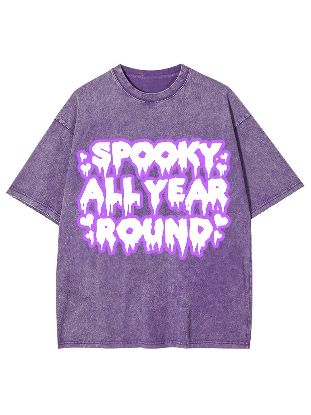 Spooku All Year Round Washed Tshirt
