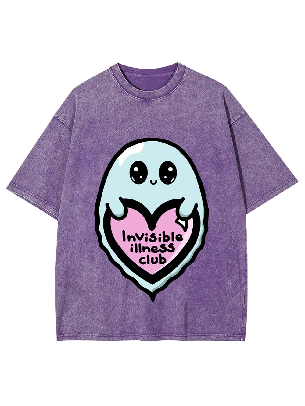 Invisible Illness Club Washed Tshirt