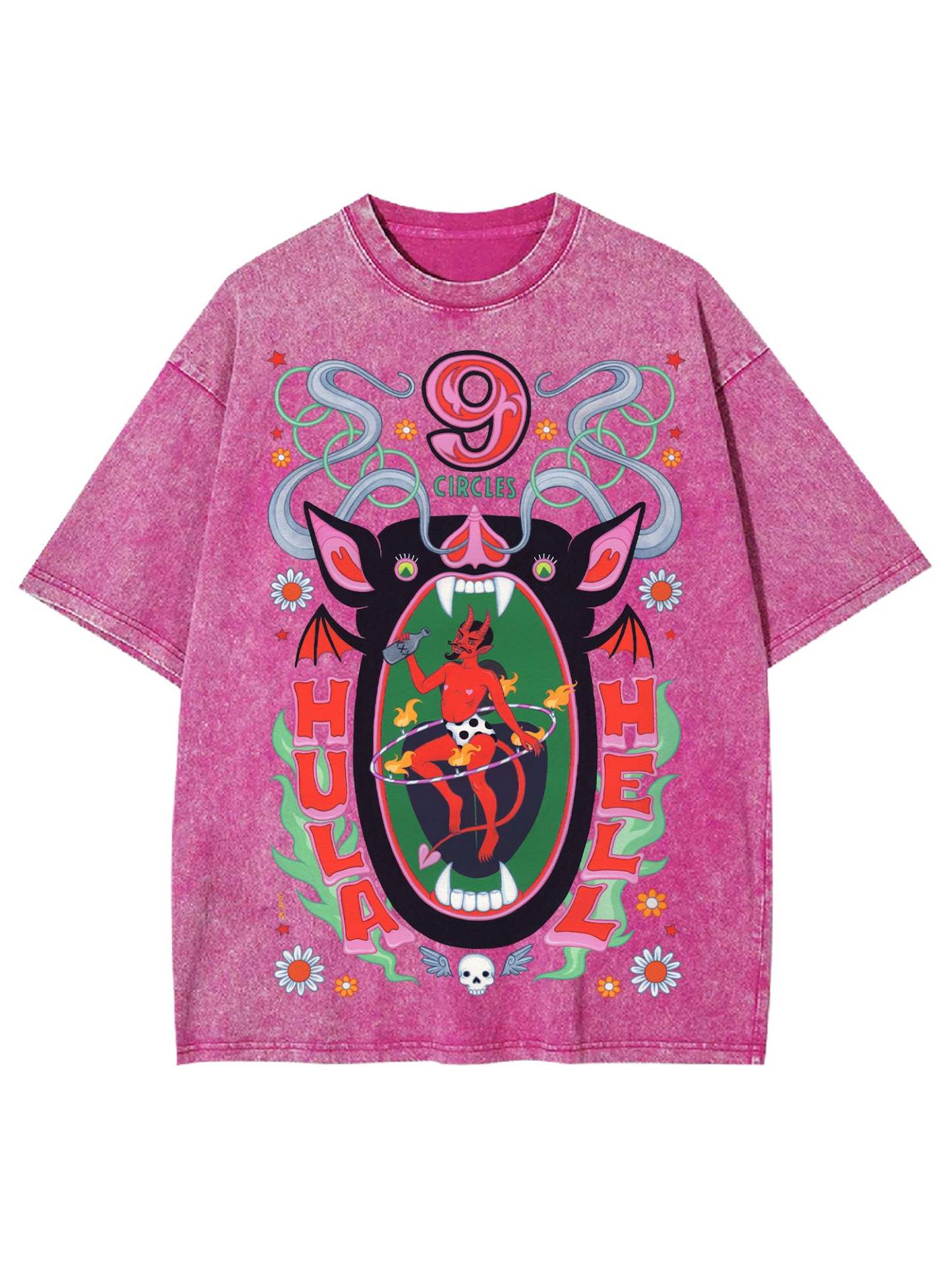 Hula Hell Washed Tshirt