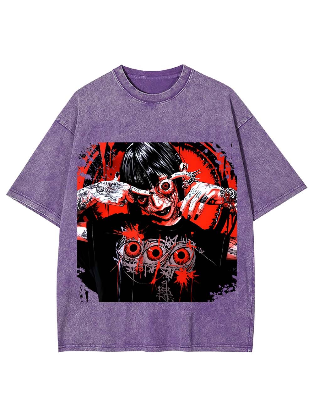 EYES OF MADNESS WASHED TSHIRT-ClassyOutlaw Sale