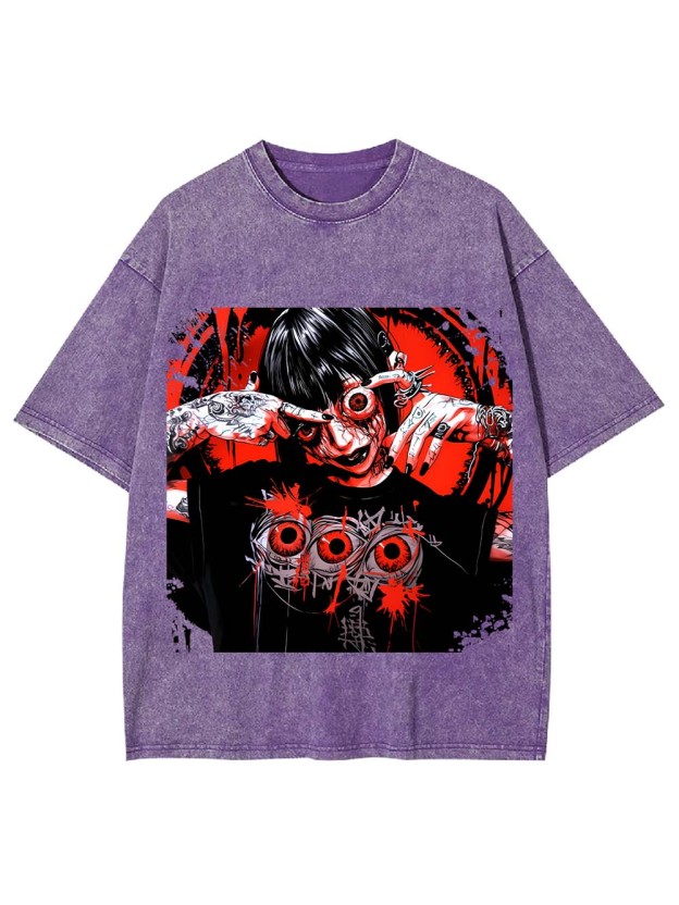 EYES OF MADNESS WASHED TSHIRT