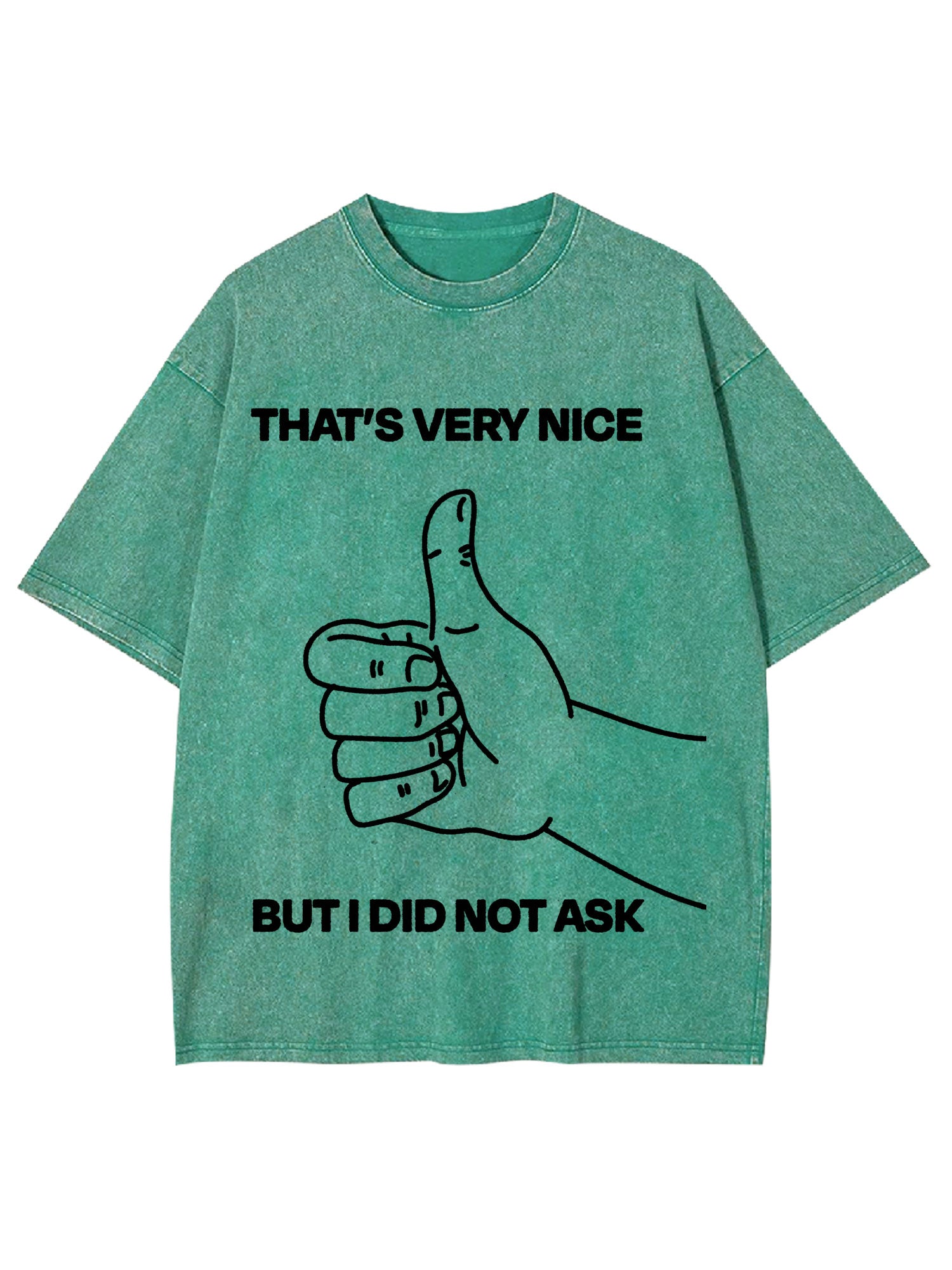 That's Very Nice But I Did Not Ask Washed Tshirt