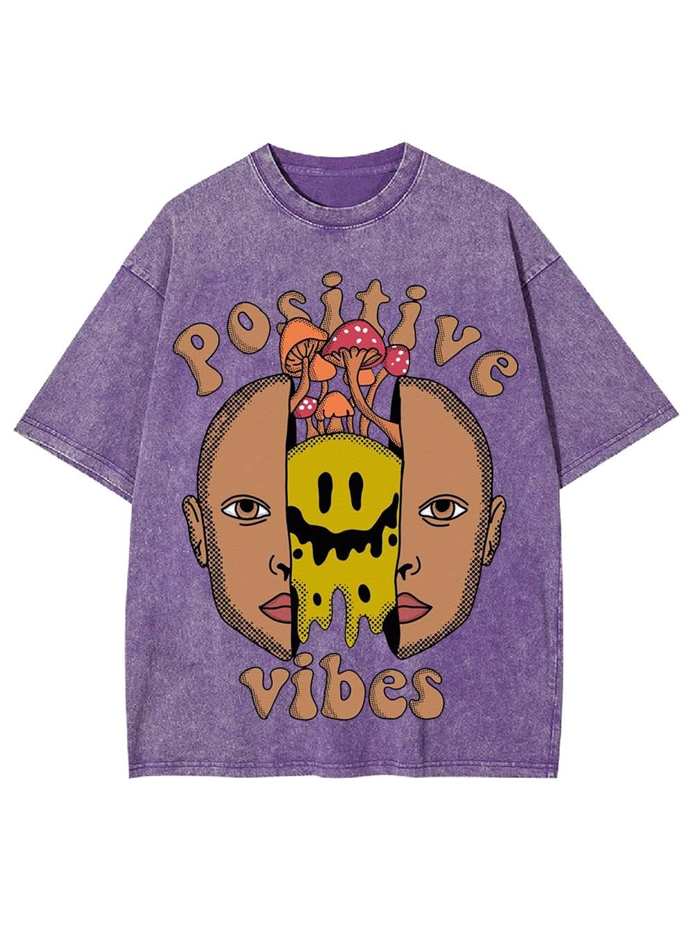 Positive Vibes Washed Tshirt