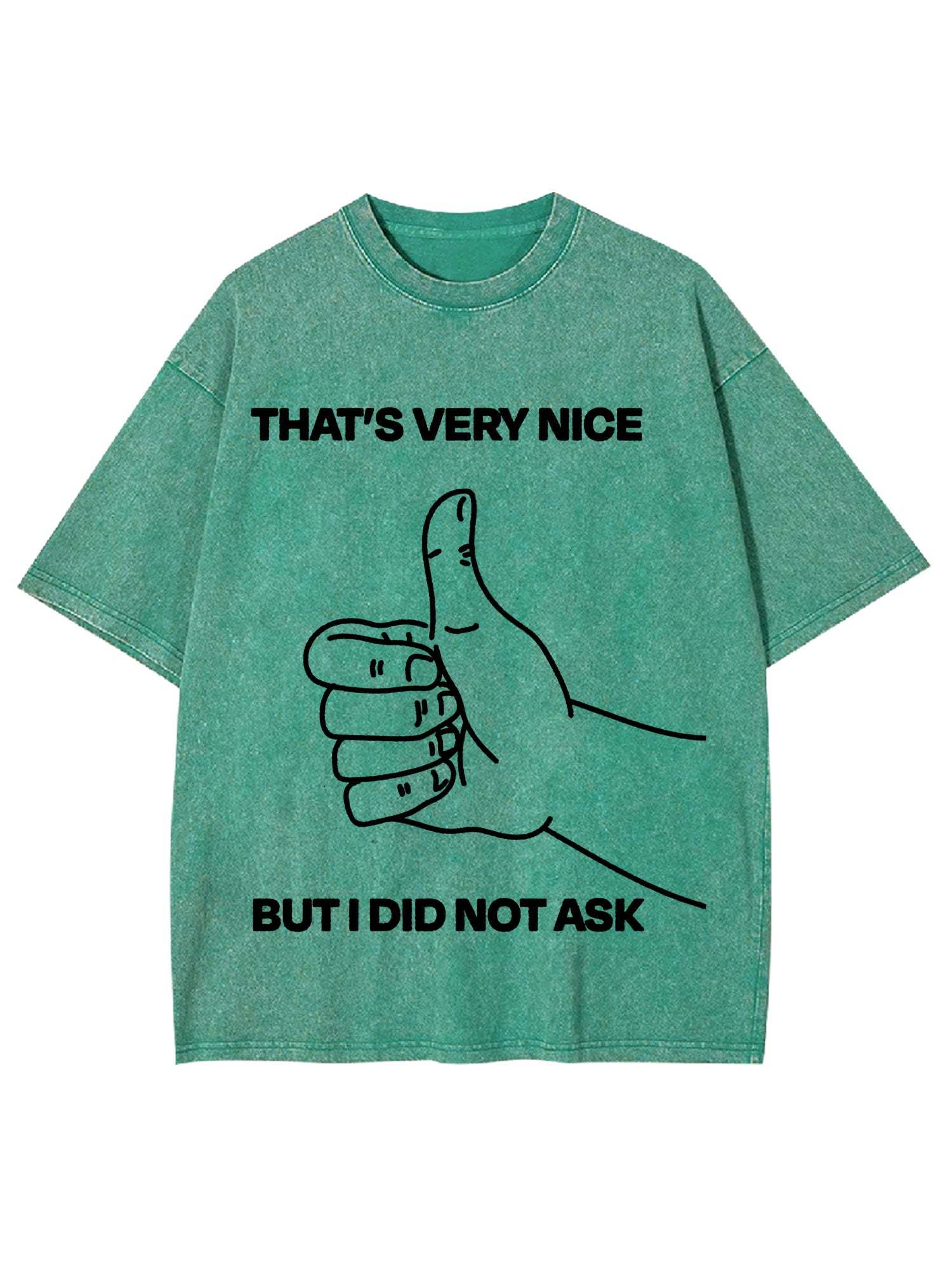 That's Very Nice But I Did Not Ask Washed Tshirt