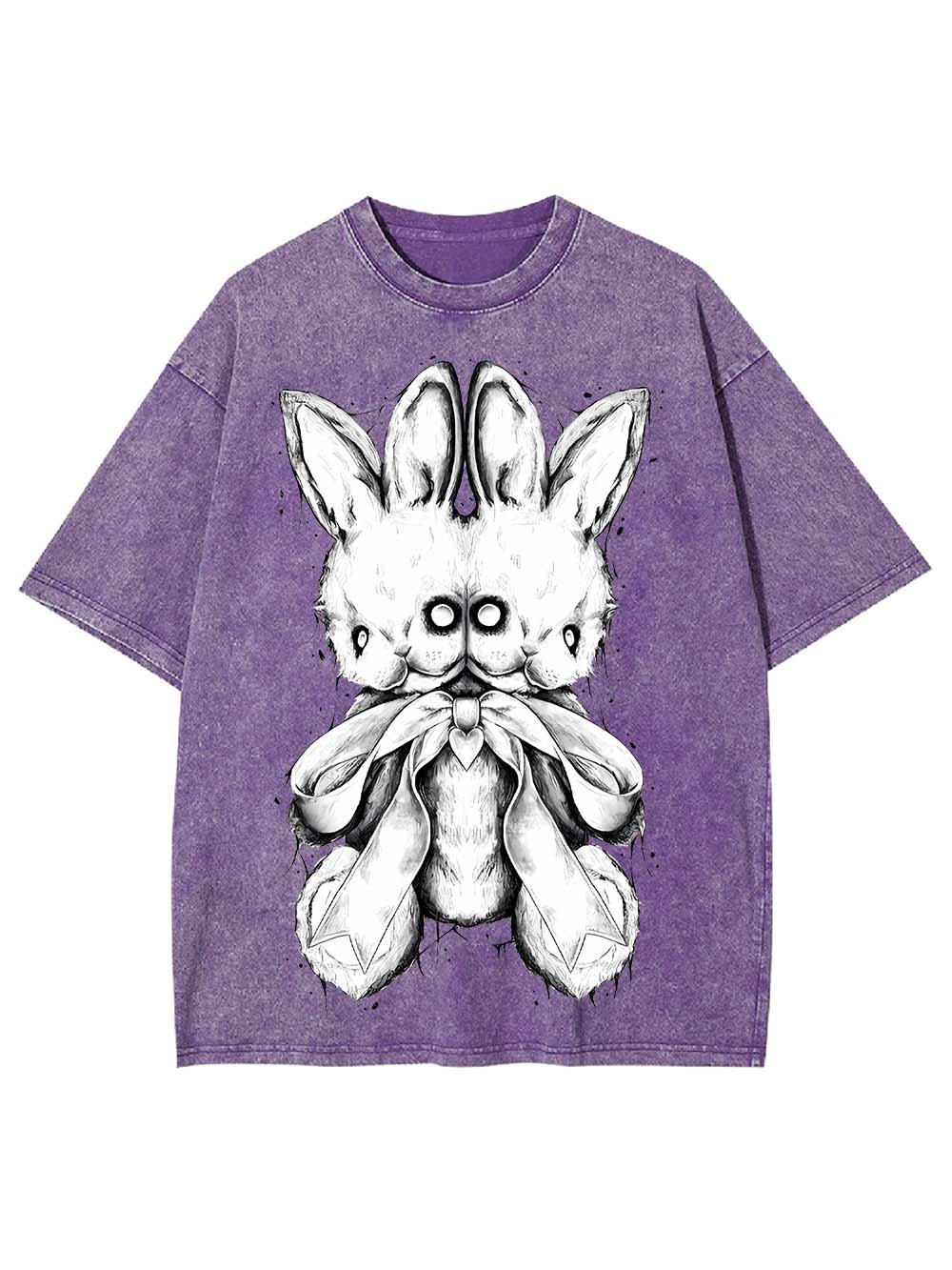 Two-Headed Bunny Washed Tshirt