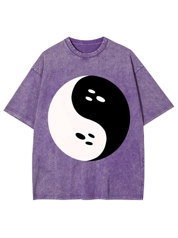 Spooky Yin Yang Washed Tshirt