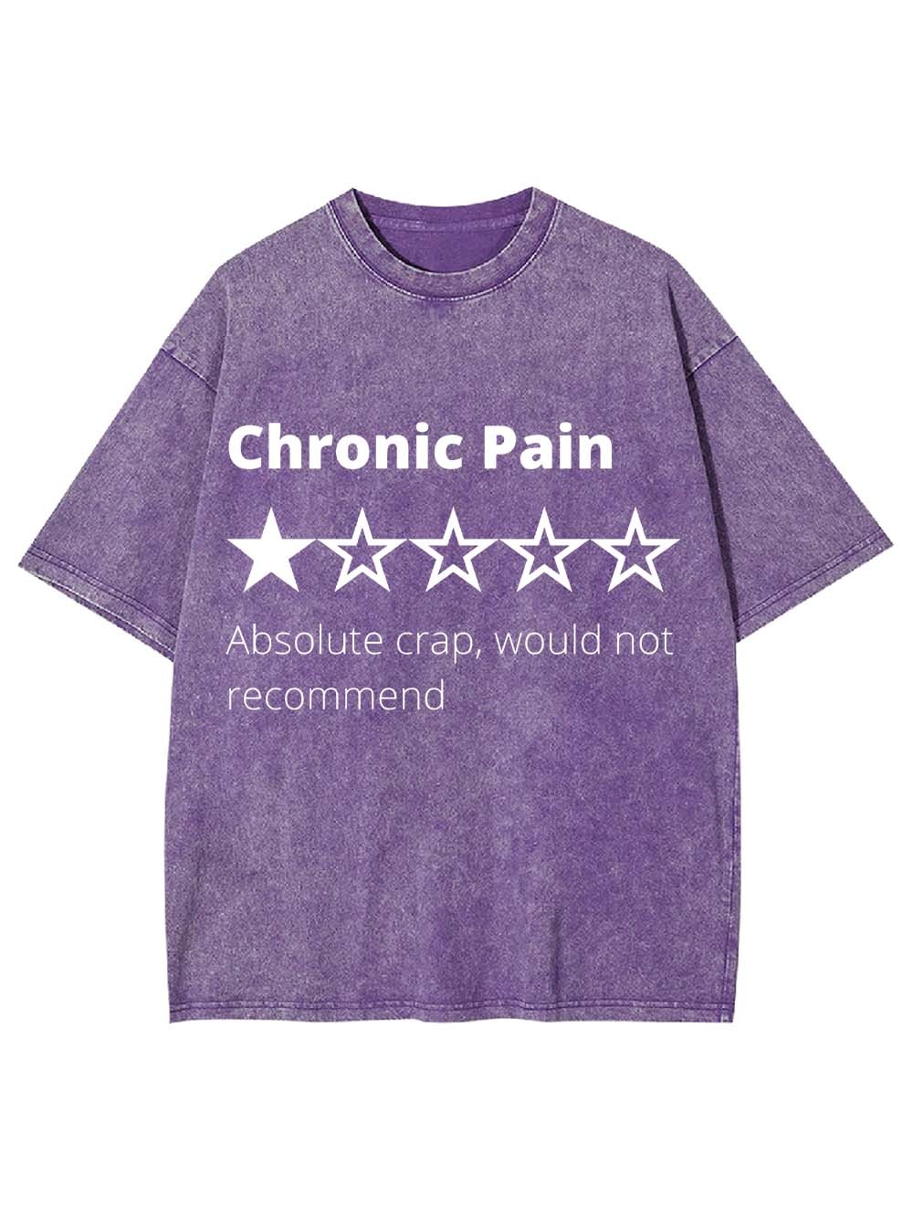 Chronic Pain Review Washed Tshirt