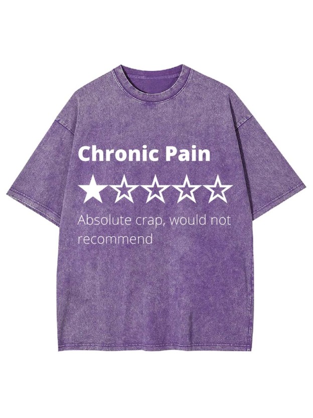 Chronic Pain Review Washed Tshirt