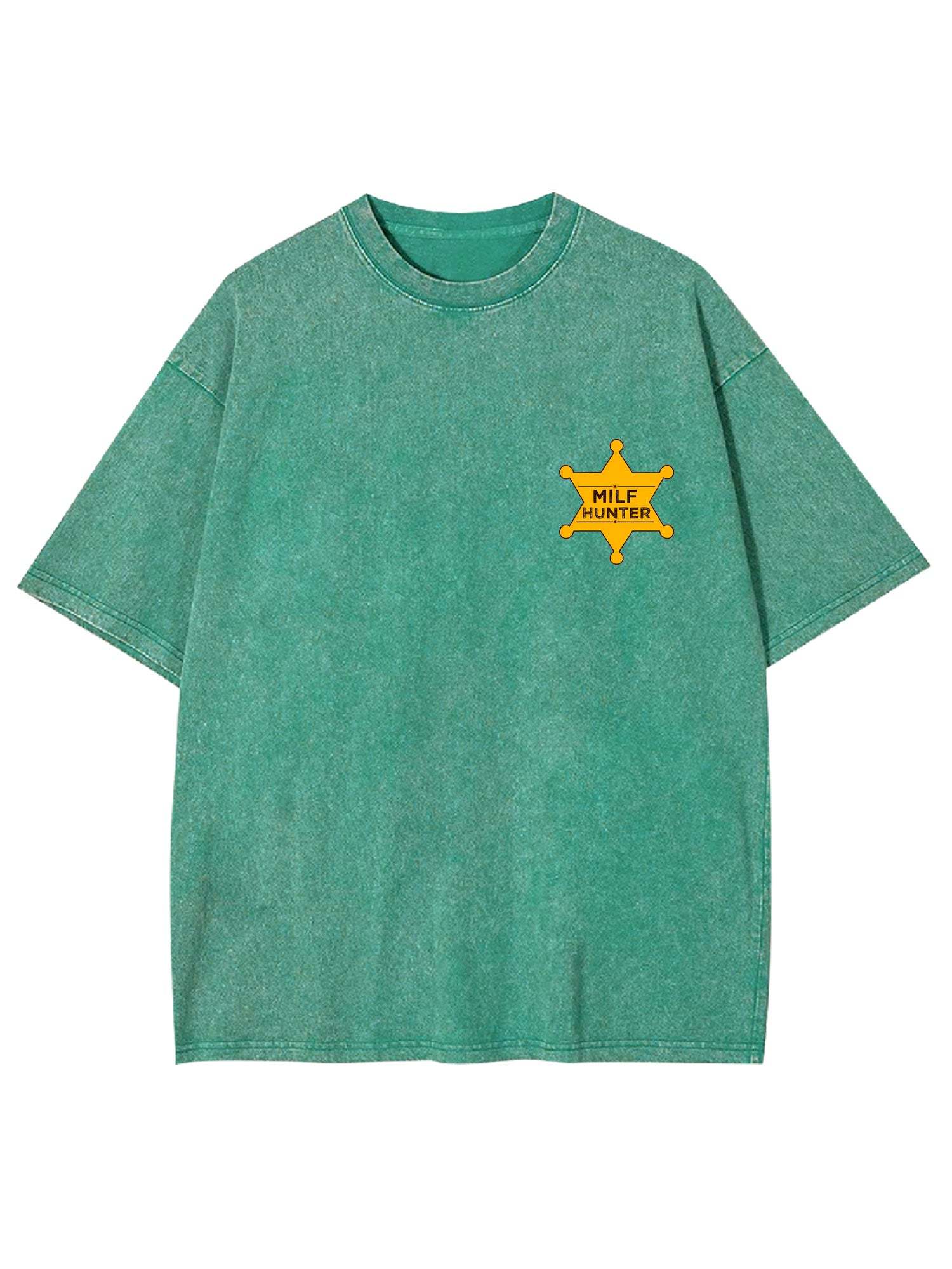 Milf Hunter Washed Tshirt-ClassyOutlaw Sale