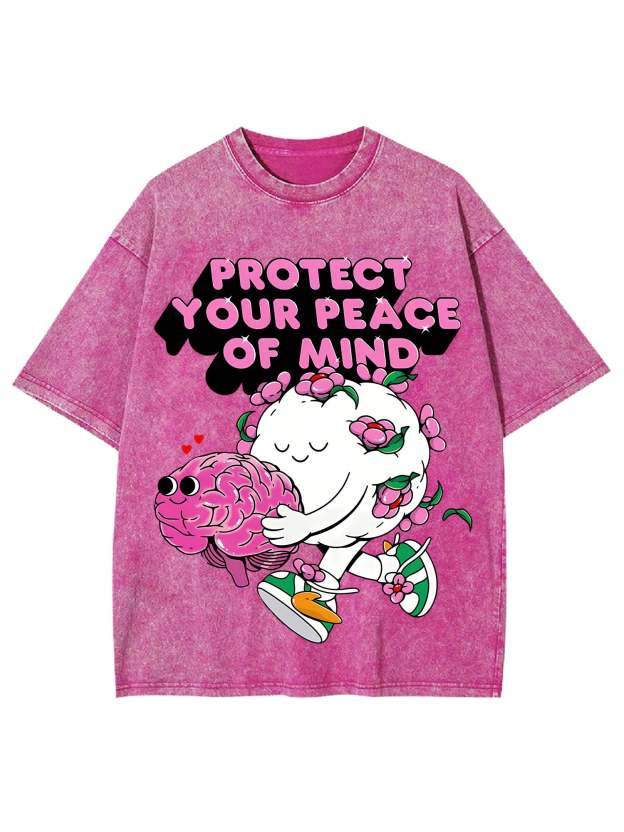 Protect Your Peace Of Mind Washed Tshirt