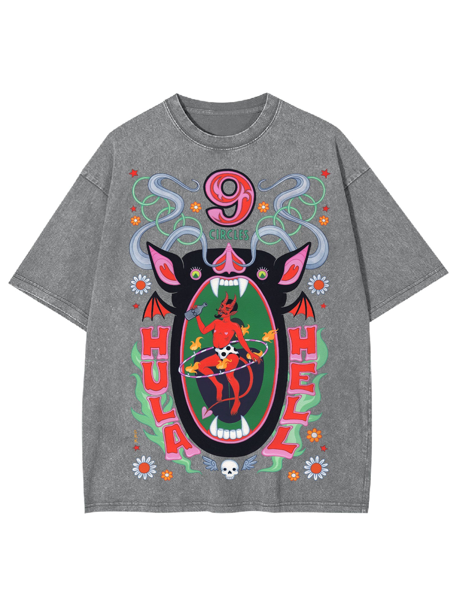 Hula Hell Washed Tshirt
