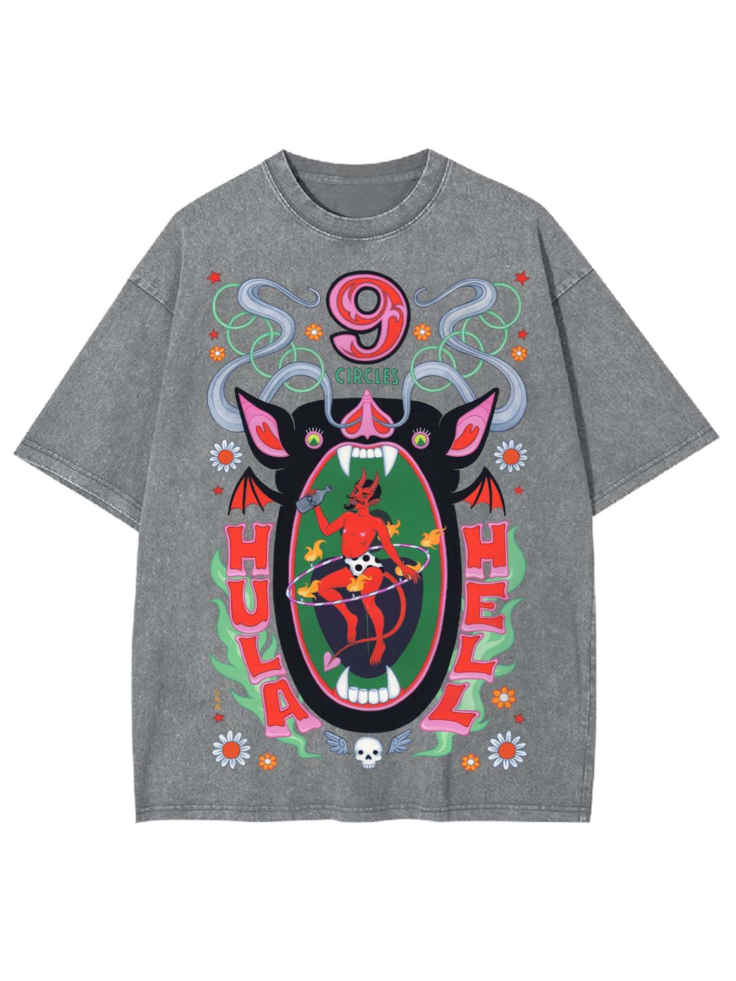 Hula Hell Washed Tshirt