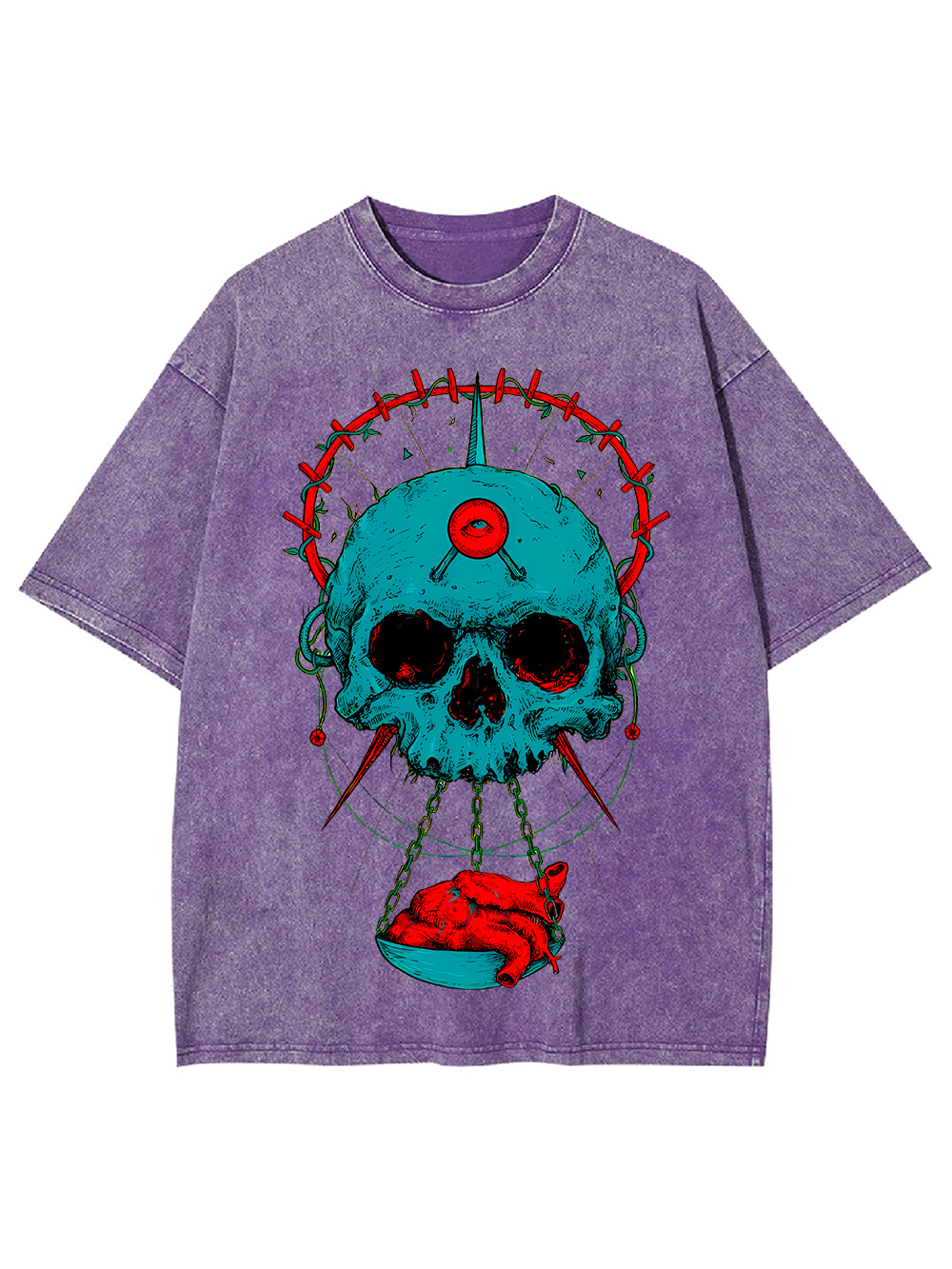 HEART OF THE SKULL WASHED TSHIRT