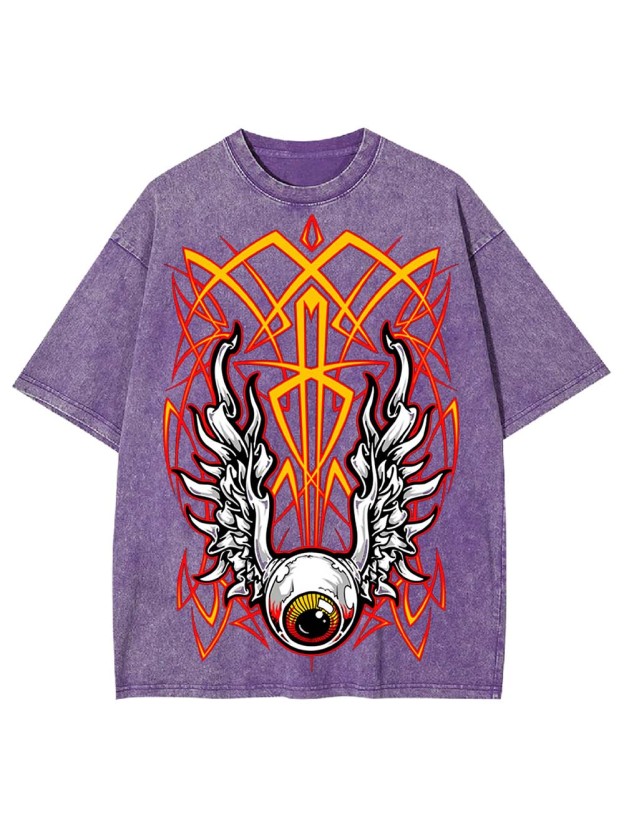 Winged Eye Emblem Washed Tshirt