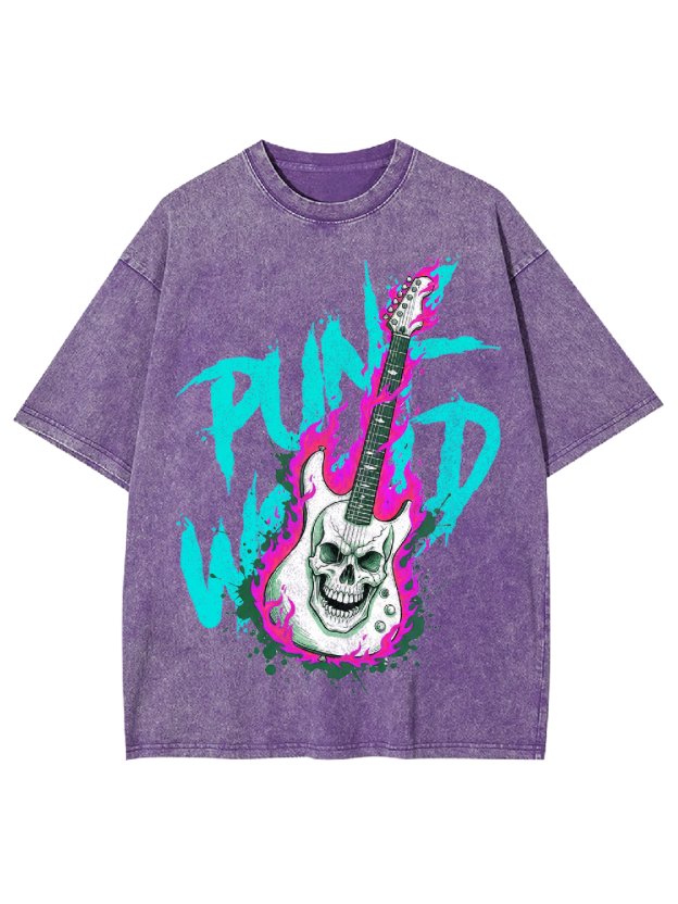 Punk World Washed Tshirt