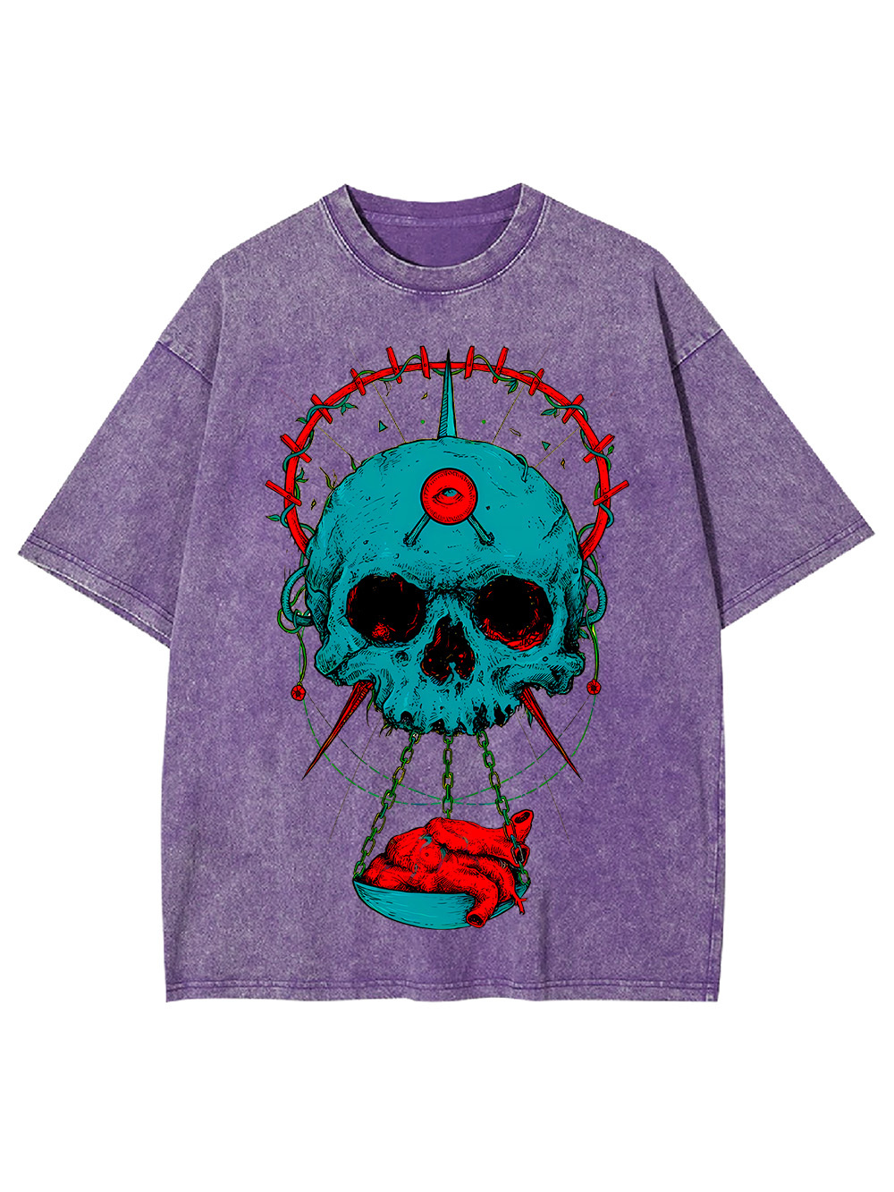 HEART OF THE SKULL WASHED TSHIRT