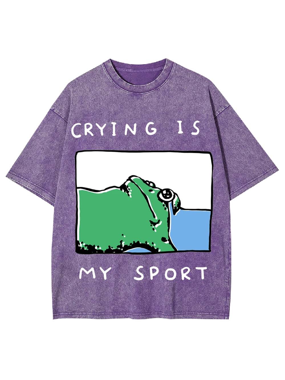 Crying Is My Sport Washed Tshirt