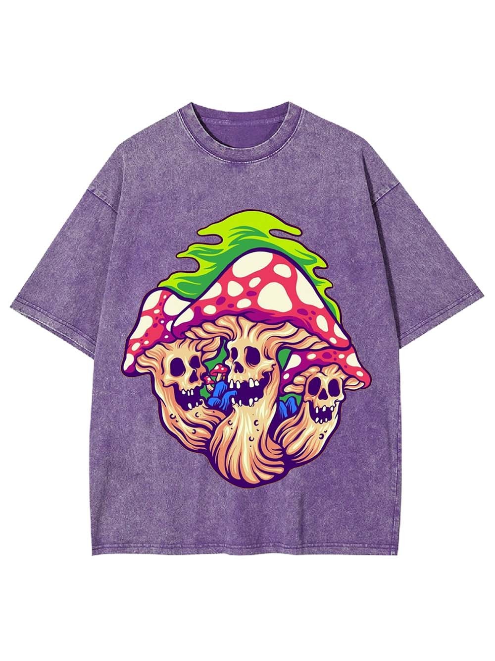 Skull Shrooms Washed Tshirt