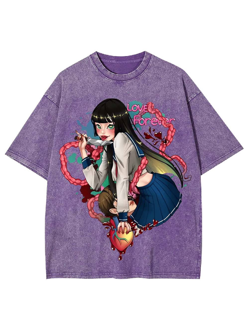 Love Forever in Darkness Washed Tshirt