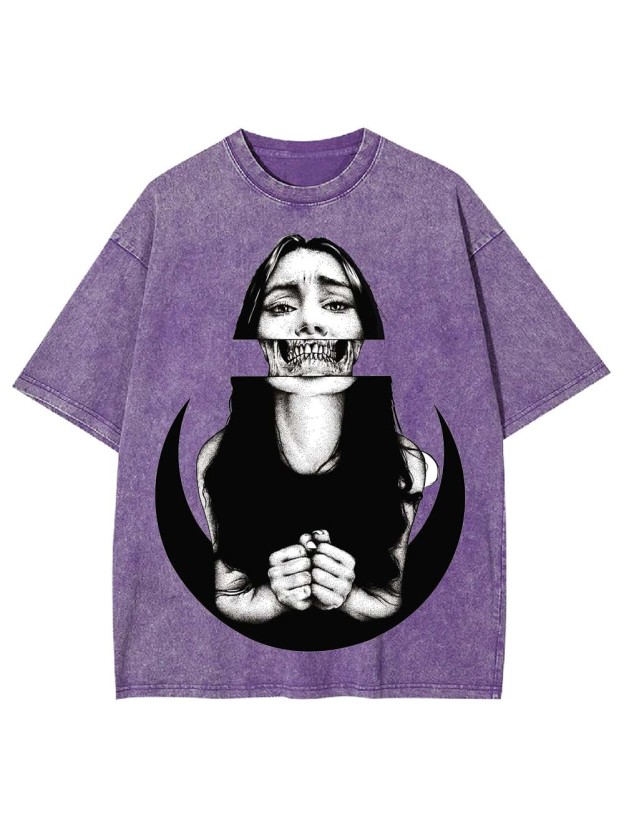 SILENT SCREAM WASHED TSHIRT