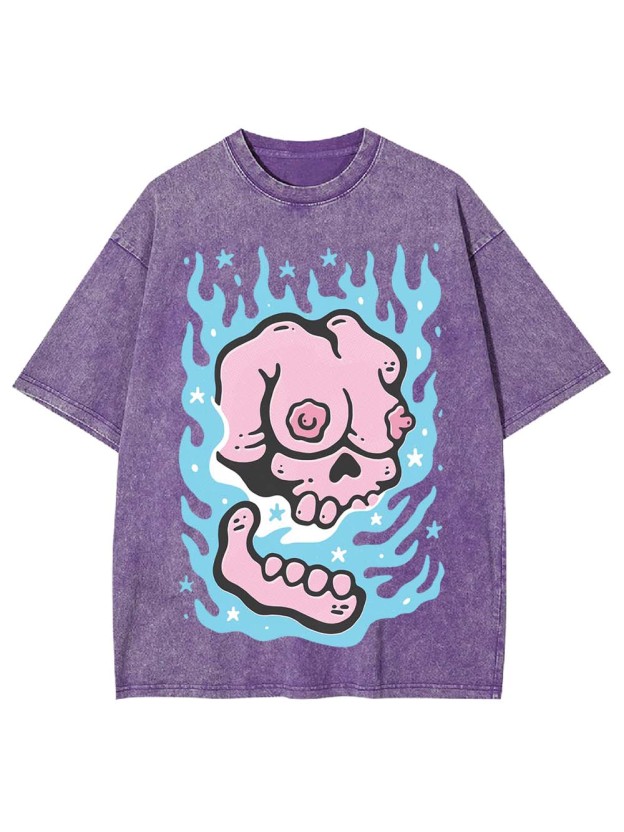 BURNING WASHED TSHIRT