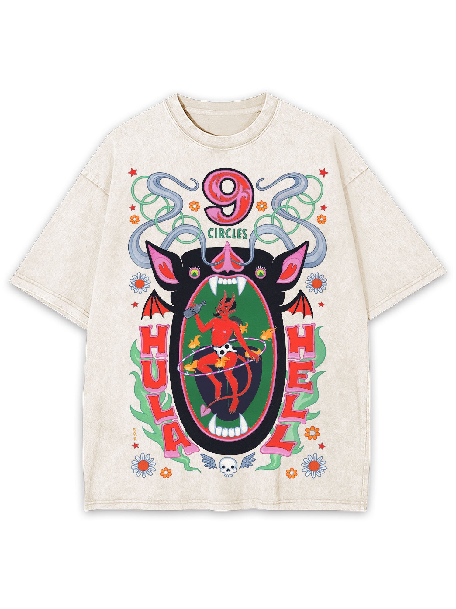 Hula Hell Washed Tshirt