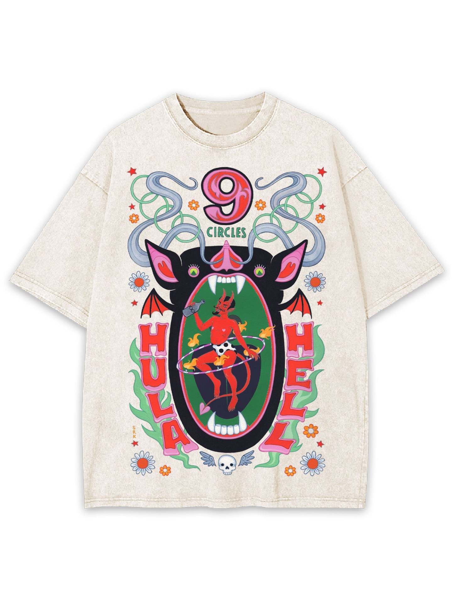 Hula Hell Washed Tshirt
