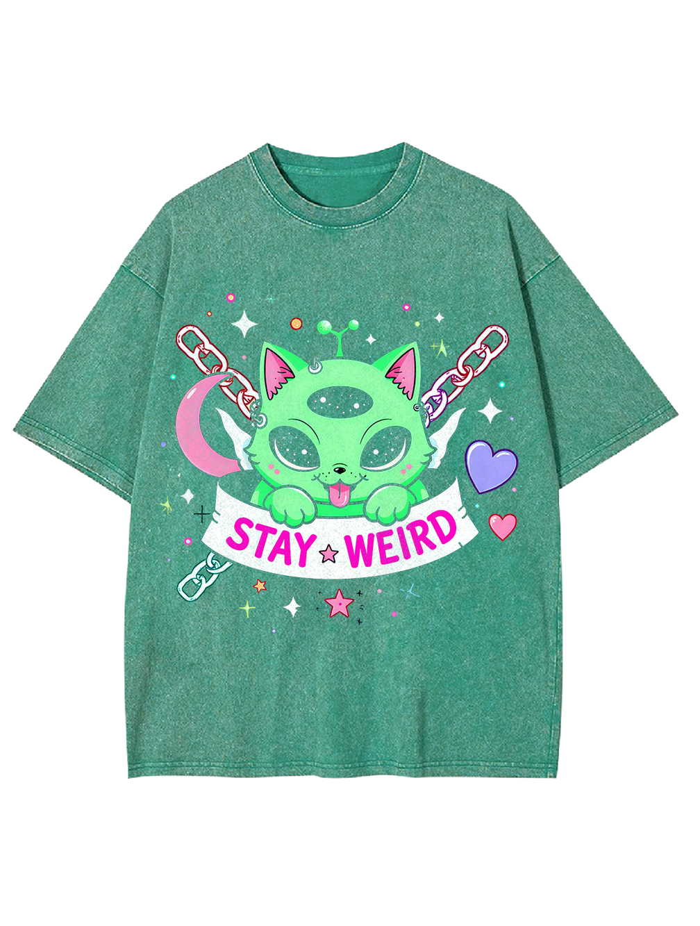 Stay wired Washed Tshirt