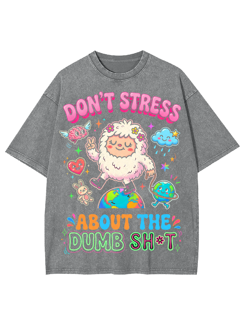 Don't Stress Washed Tshirt