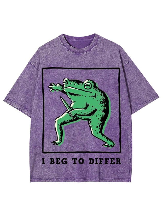 I Beg To Differ Washed Tshirt