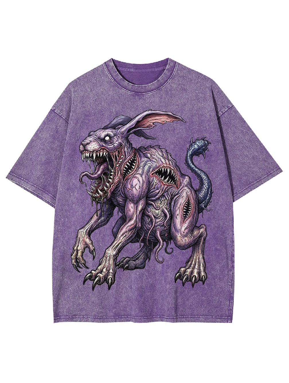 Terrifying Mutant Rabbits Washed Tshirt