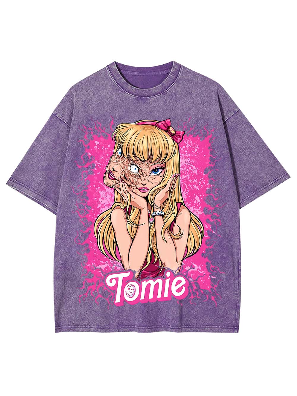 The Two Faces Of Tomie Washed Tshirt