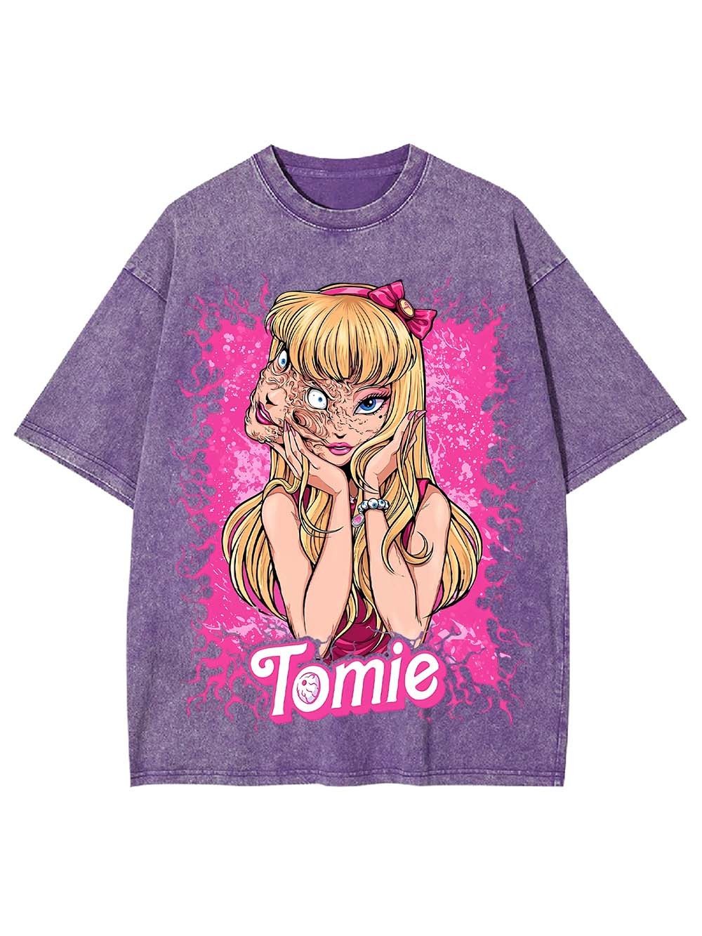 The Two Faces Of Tomie Washed Tshirt