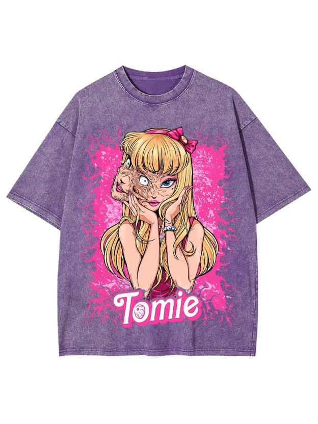 The Two Faces Of Tomie Washed Tshirt