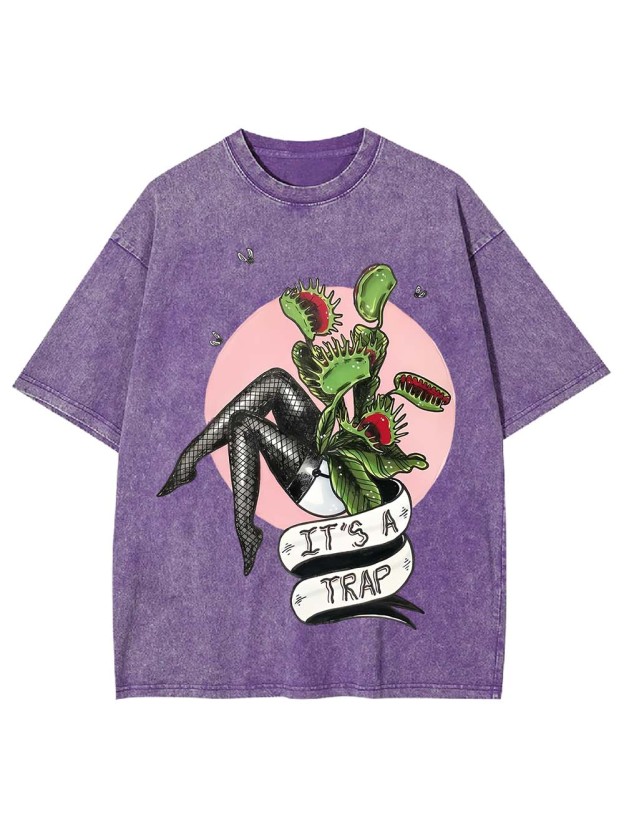 It's A Trap Washed Tshirt
