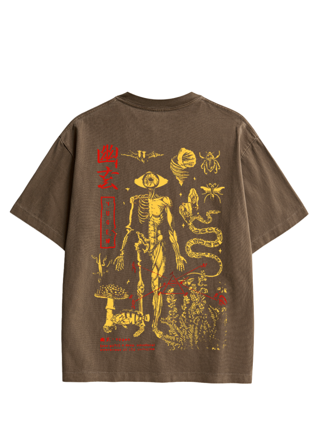 Yūgen Depths Double Sided Print Washed TShirt