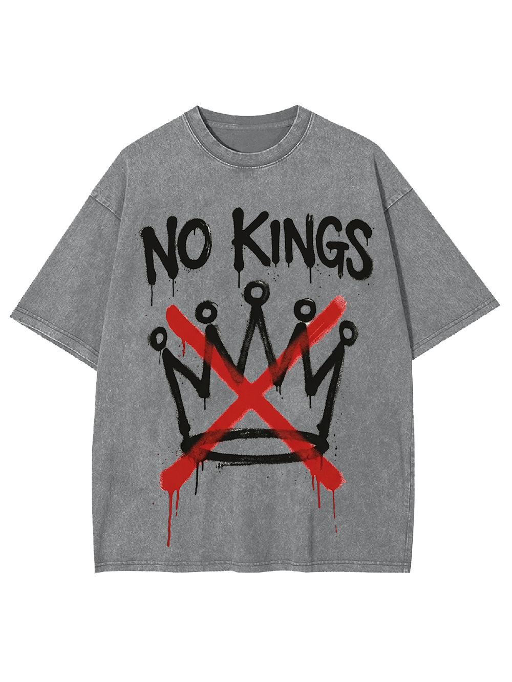 NO KINGS Washed Tshirt