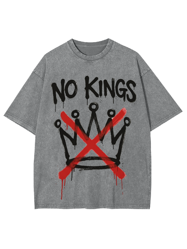 NO KINGS Washed Tshirt