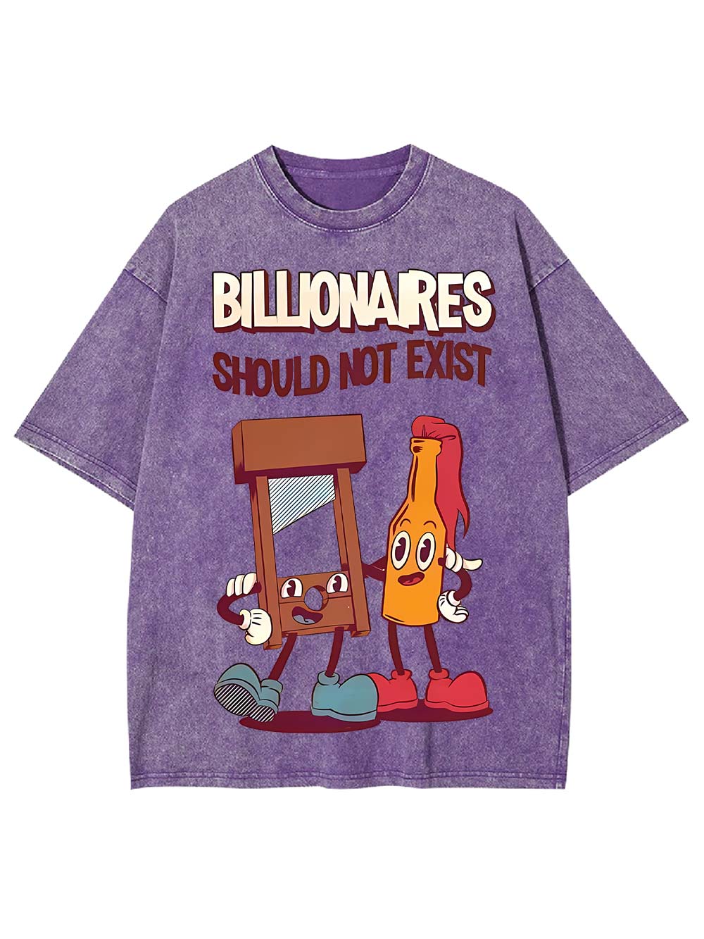 Billionaires Should Not Exist Washed Tshirt