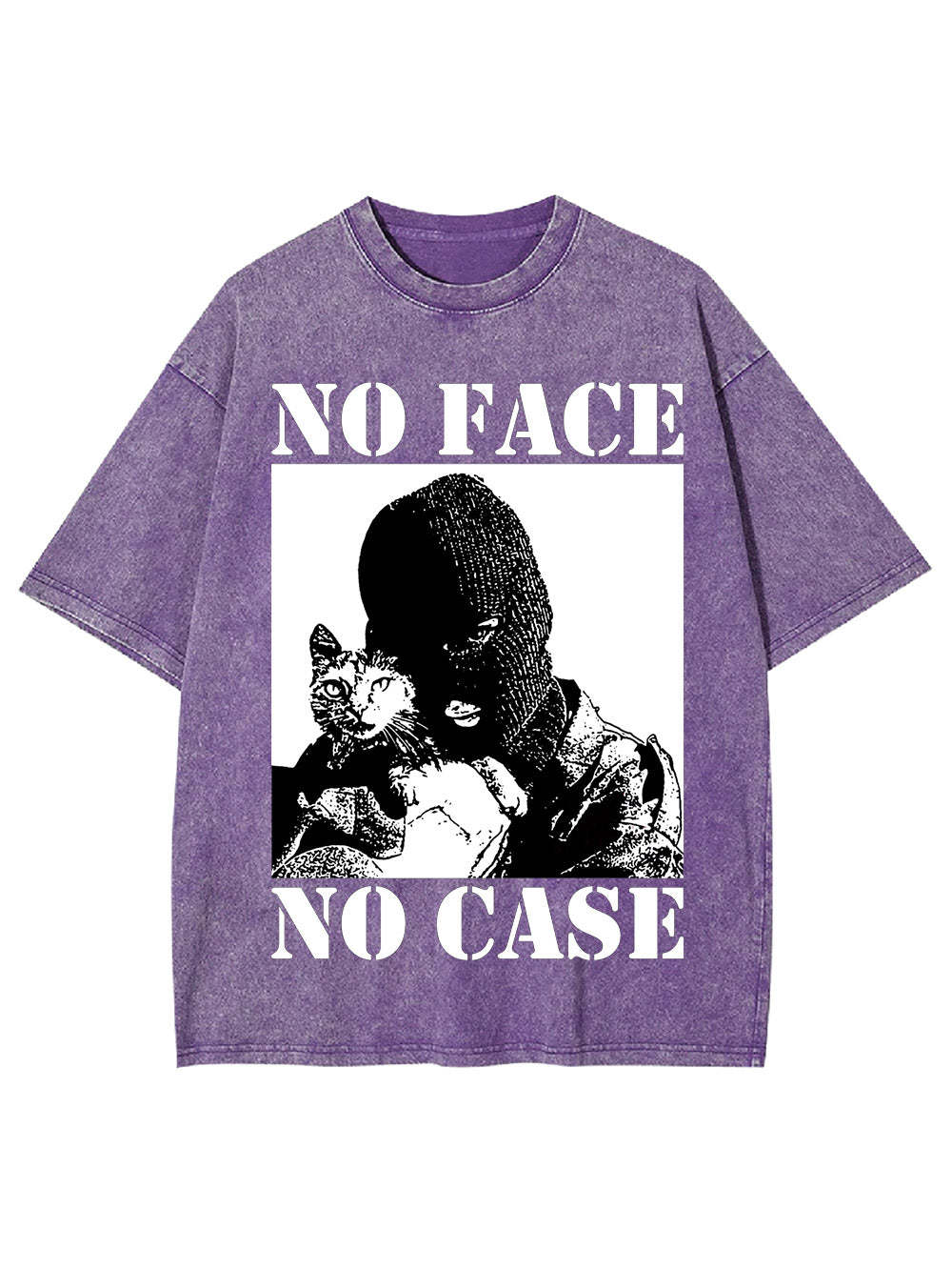 No Face No Case Washed Tshirt