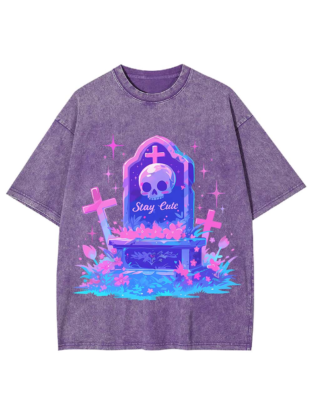 Stay Cute Forever Washed Tshirt