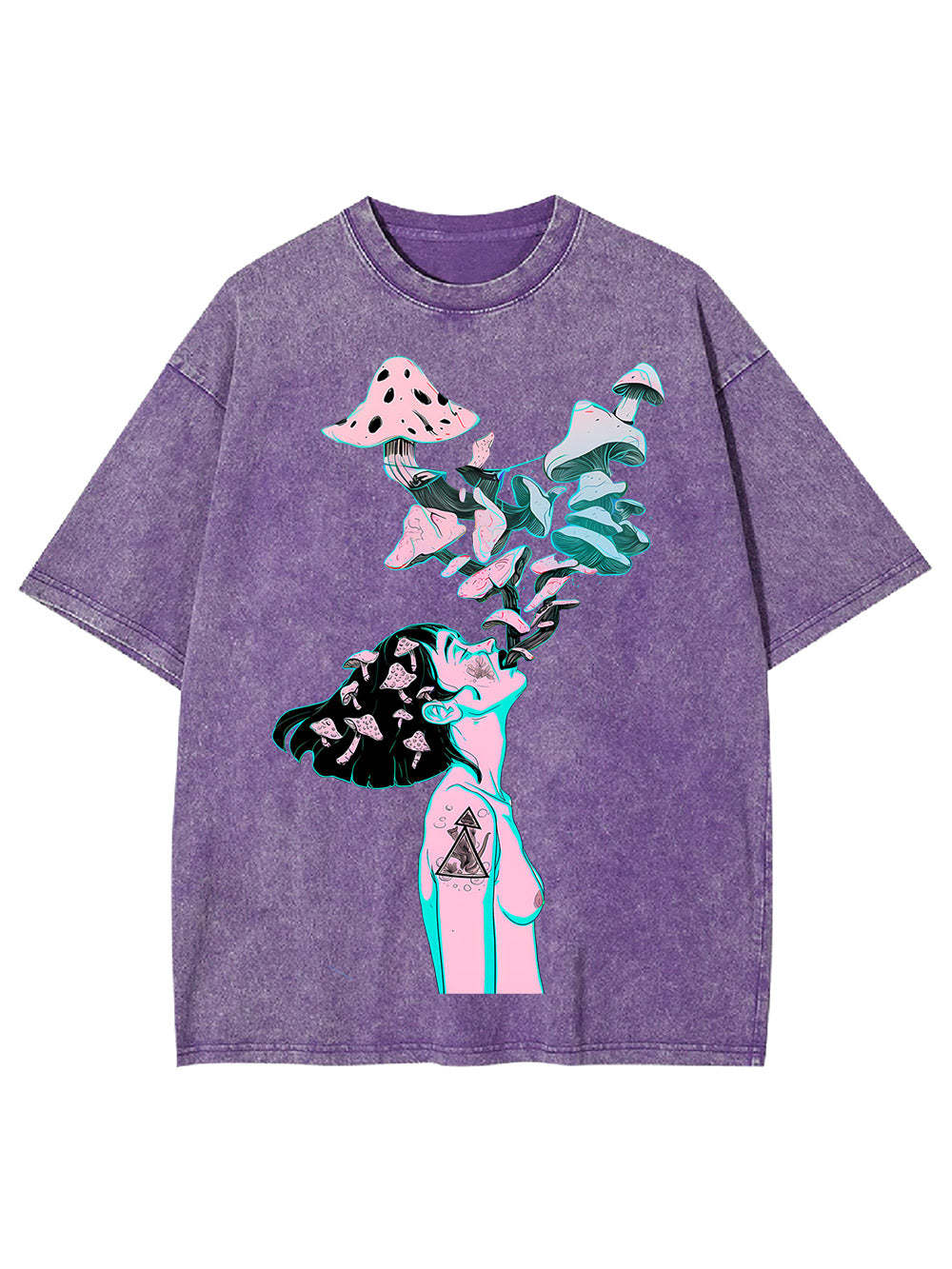 Mushroom Dreamscape Washed Tshirt