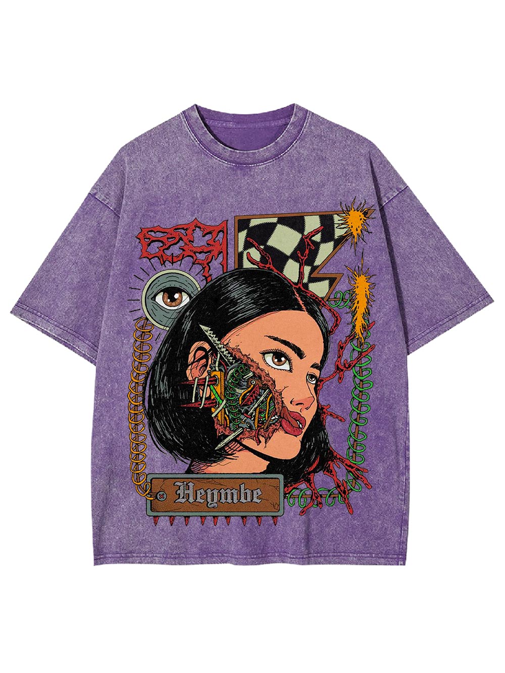 Fragmented Reality Washed Tshirt