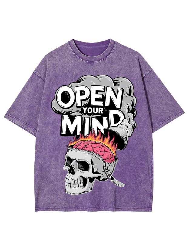 OPEN YOUR MIND WASHED TSHIRT