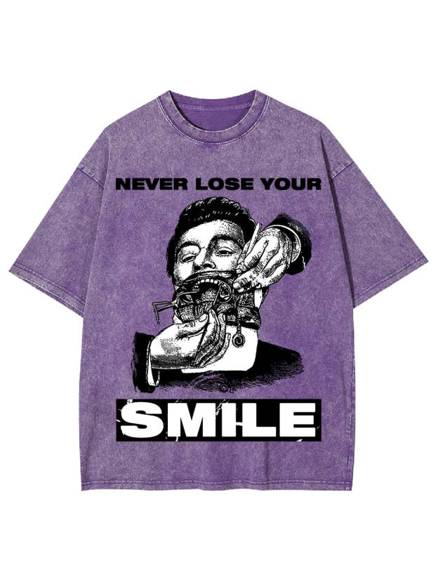 Never Lose Your Smile Washed Tshirt