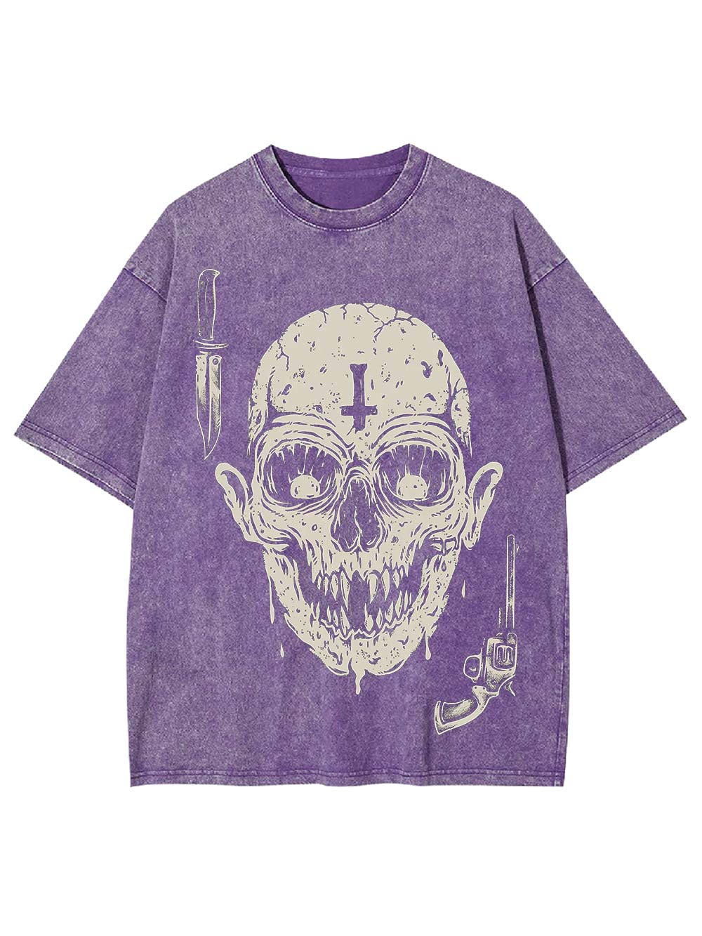 Sinister Skull Washed Tshirt