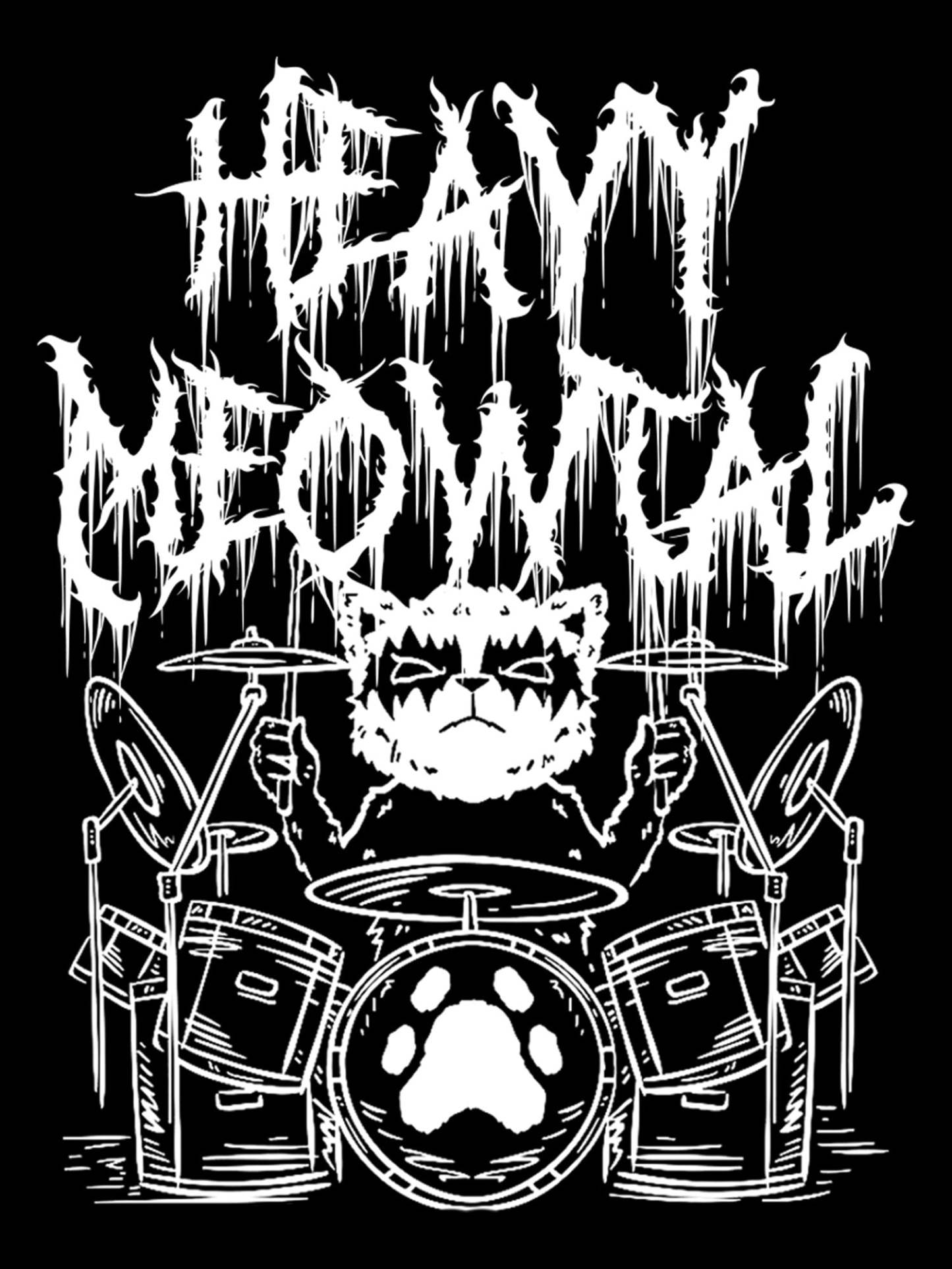 Heavy Meowtal Washed Tshirt