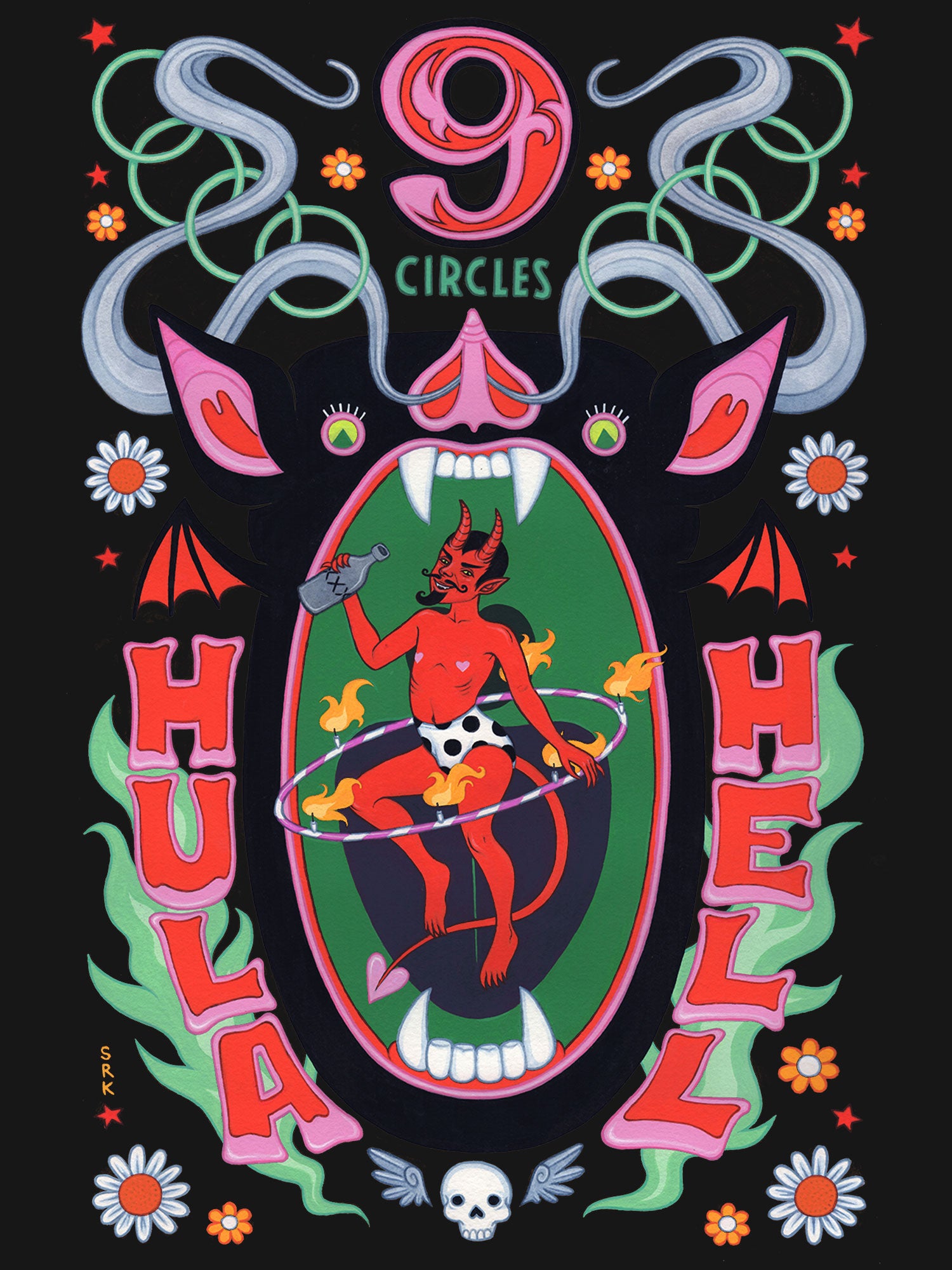 Hula Hell Washed Tshirt