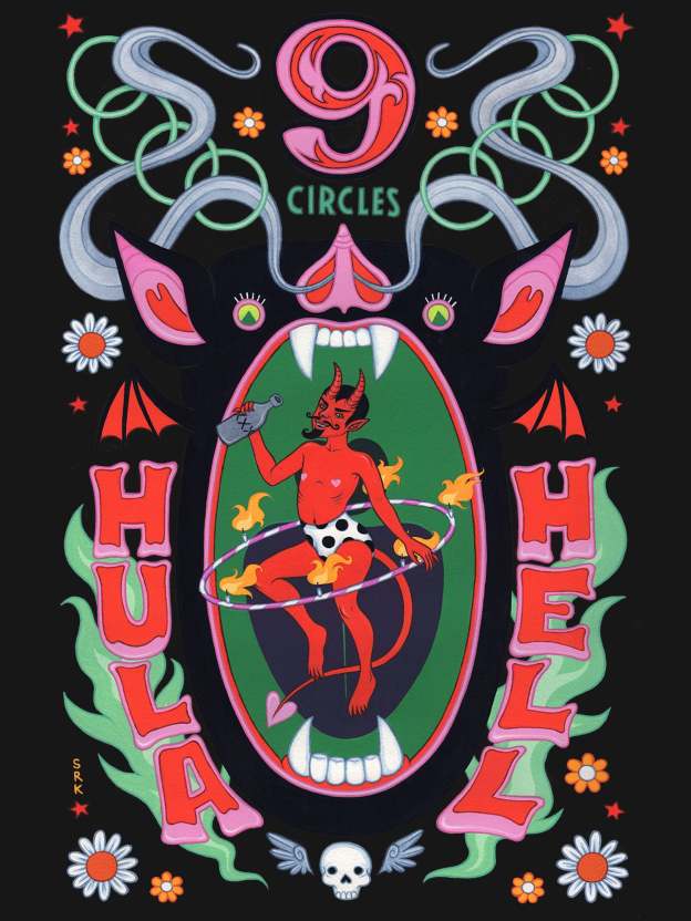 Hula Hell Washed Tshirt