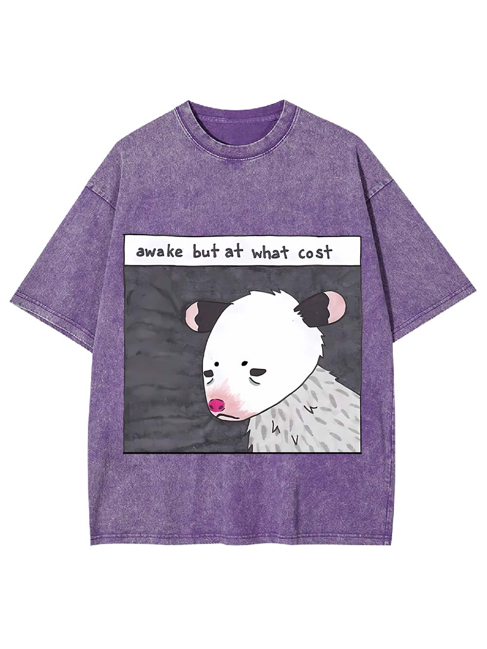 Awake But At What Cost Washed Tshirt
